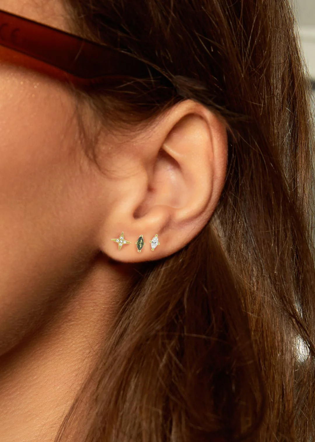 PIERCING - GREEN GREY MARQUISE - Image 3