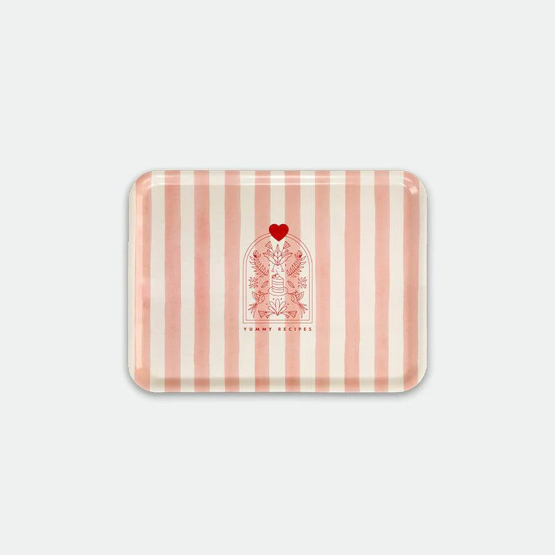Pink stripes - Breakfast Tray