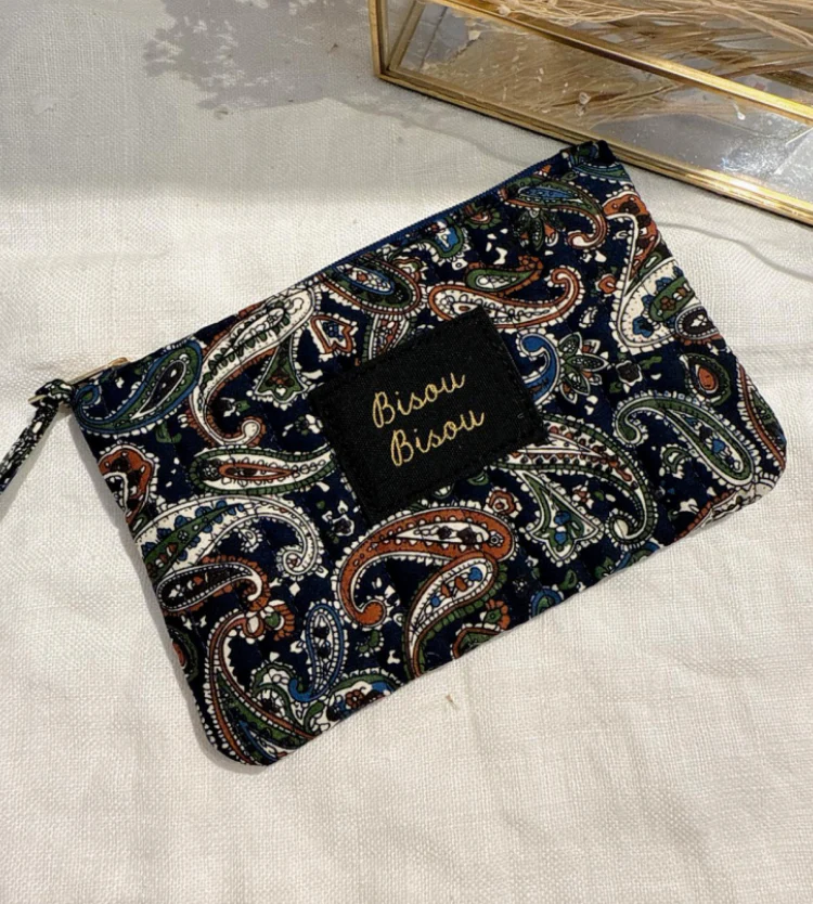 Pochette bisou bleu