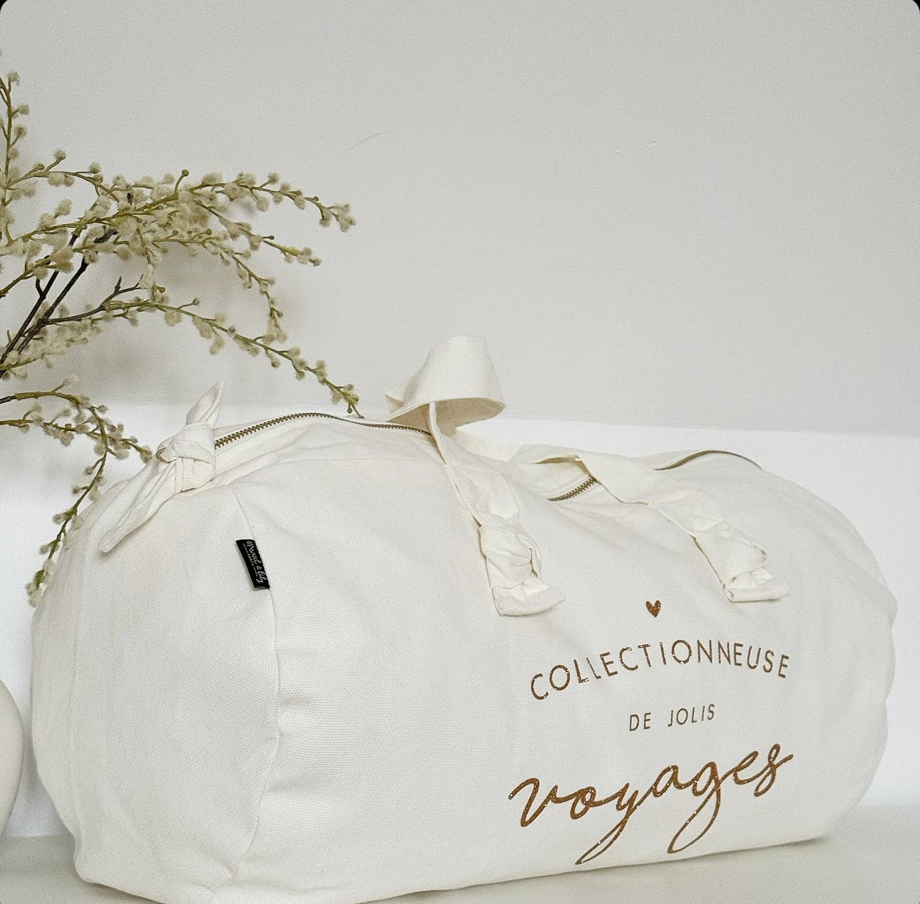 Polochon "Collectionneuse de jolis voyages" Coloris Milk - Image 2