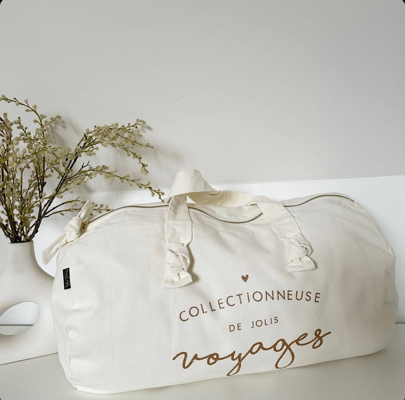Polochon "Collectionneuse de jolis voyages" Coloris Milk - Image 3