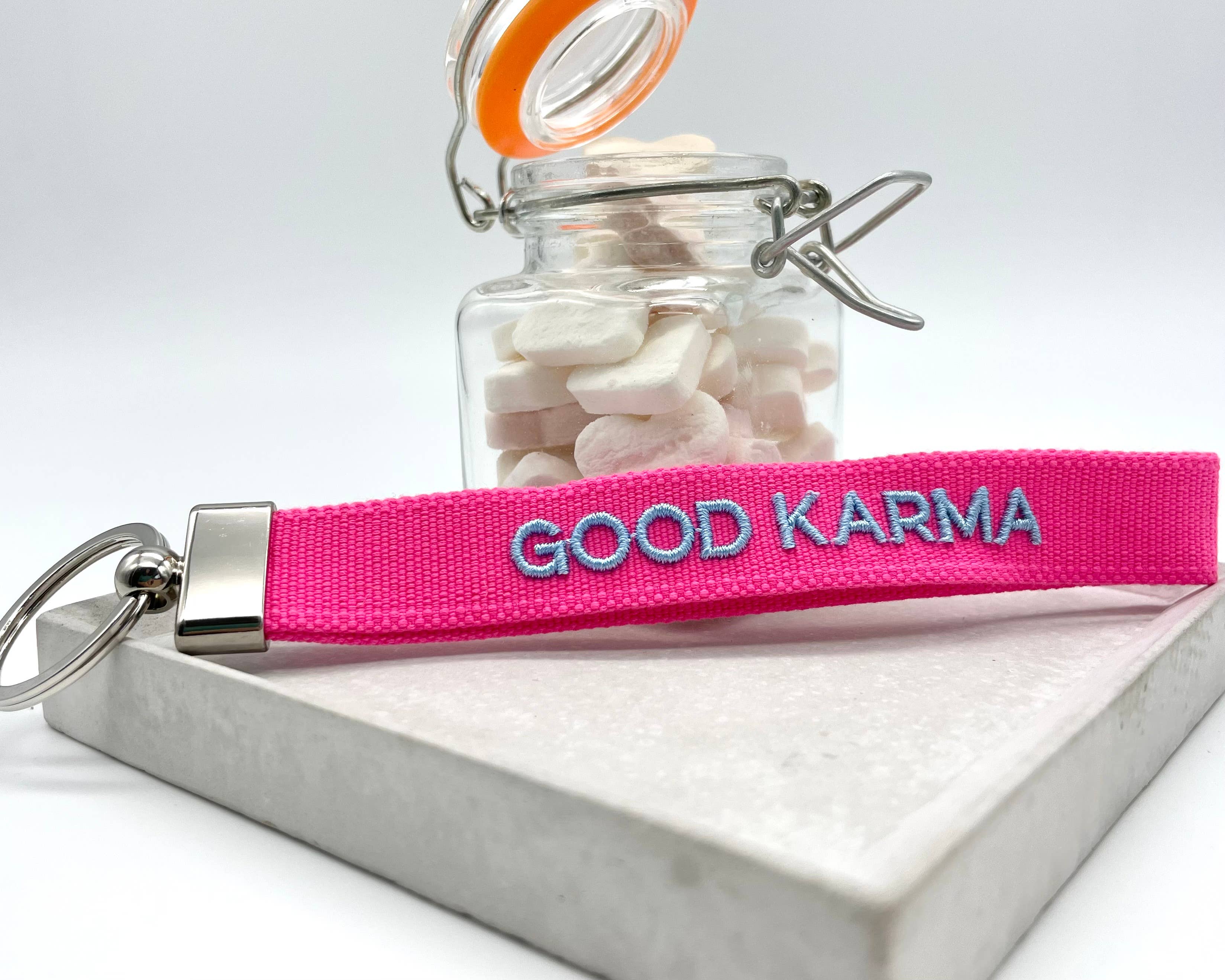 Porte-clés GOOD KARMA brodé