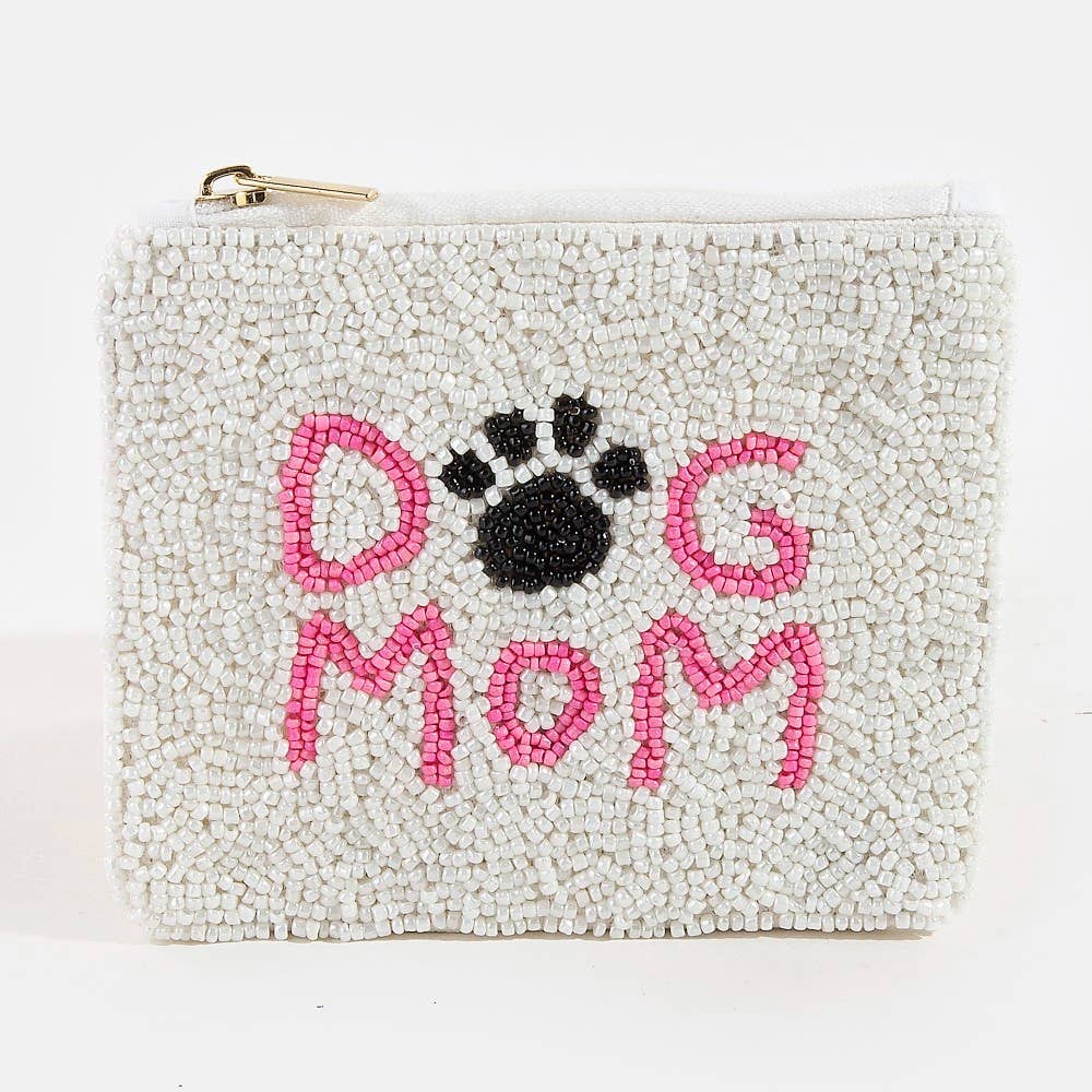 Porte-monnaie Chien Maman à Perles de Graines: MULTI - Image 2