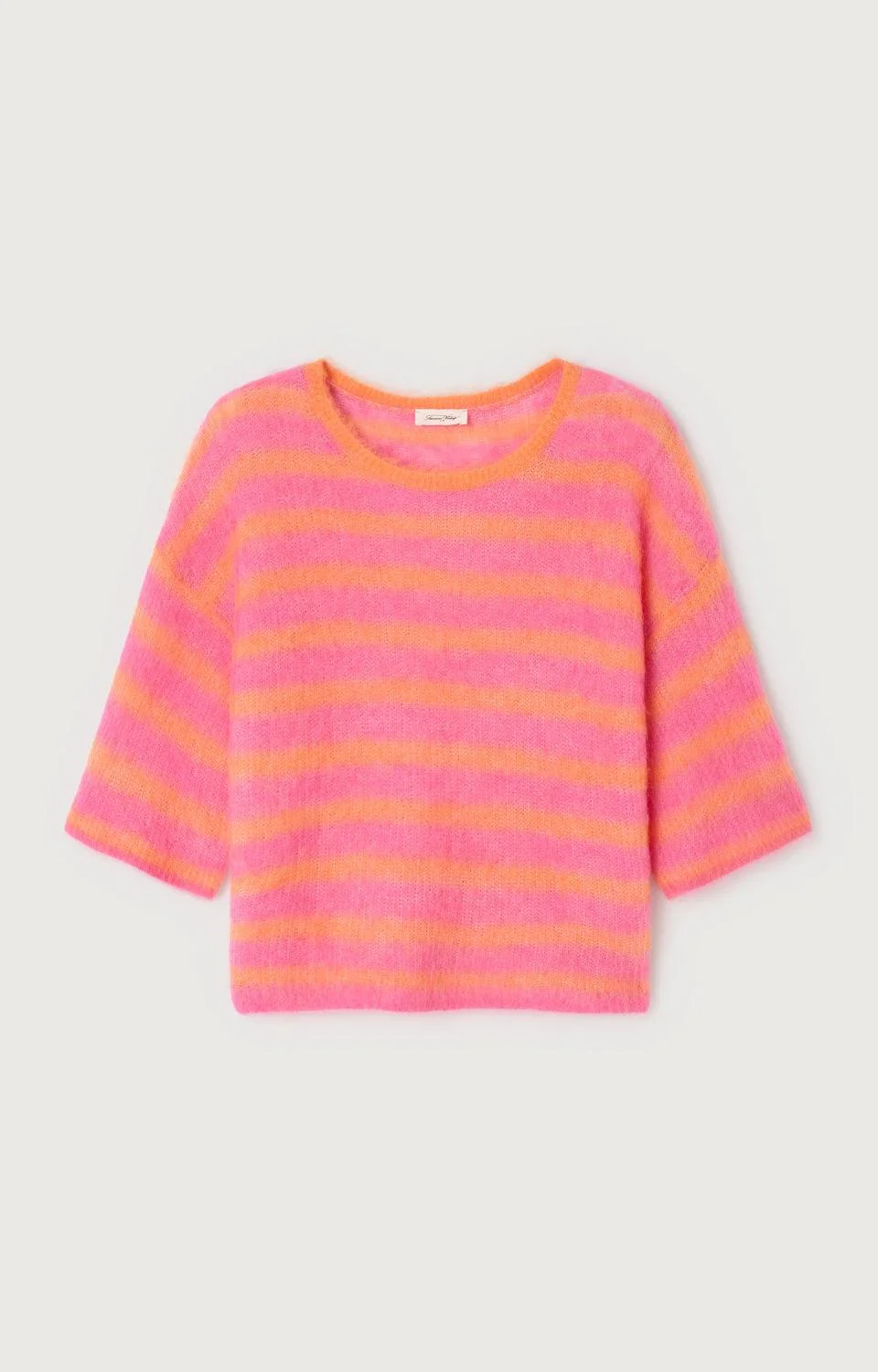 Pull NENYBAY I ORANGE FLUO RAYE HIBISCUS