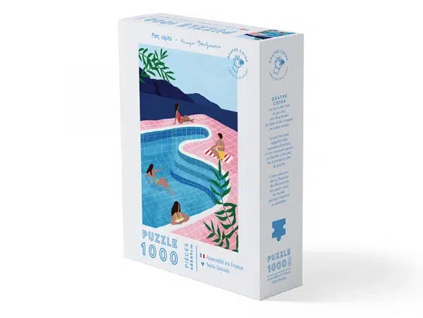 PUZZLE 1000 PIÈCES 68X48 CM ILLUSTRATION POOL LADIES PAR MAJA TOMLJANOVIC