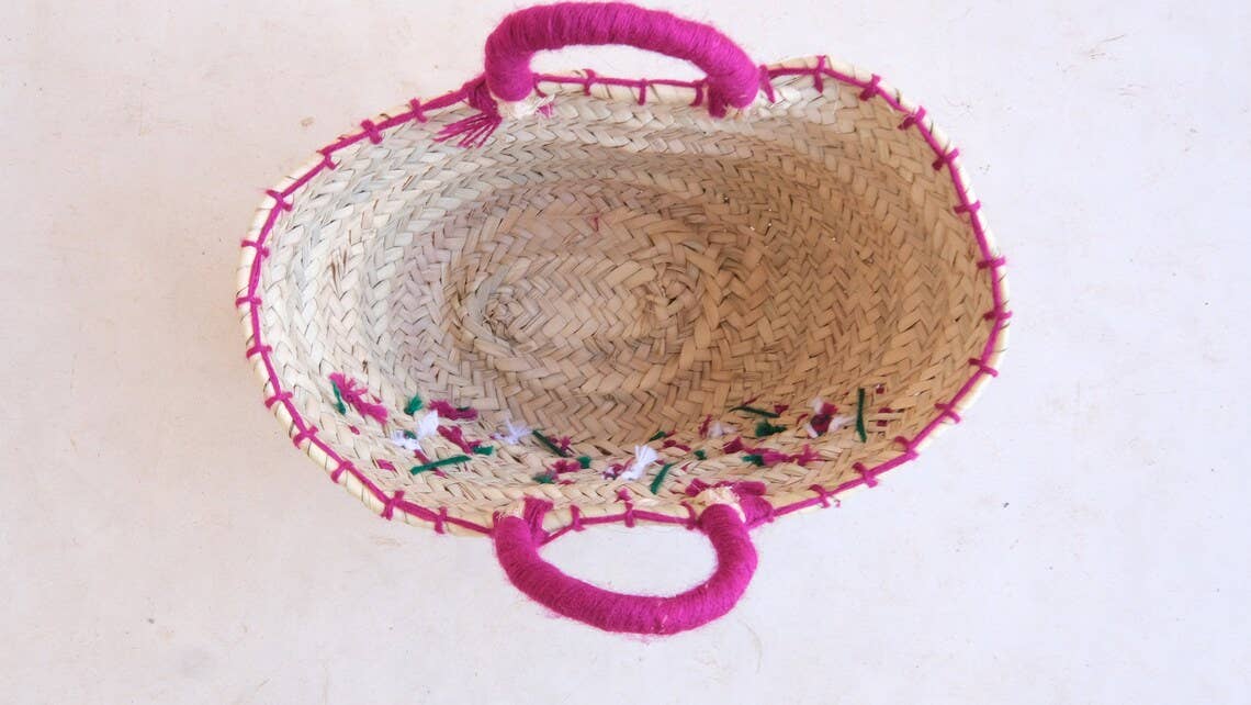 Sac à fleurs marocain - Sacs marocains brodés - Image 2