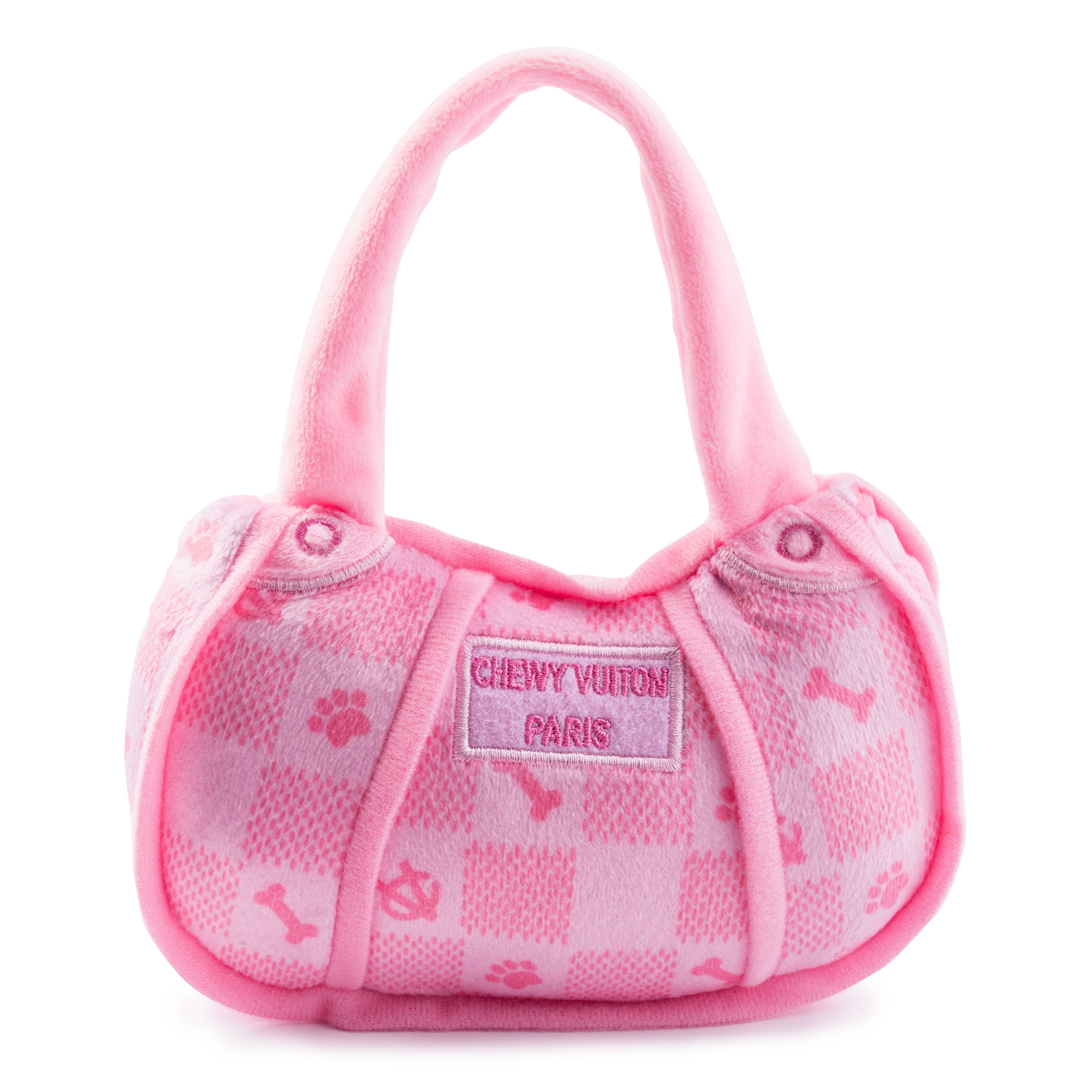 Sac à main Pink Checker Chewy Vuiton de Haute Diggity Dog: Grand