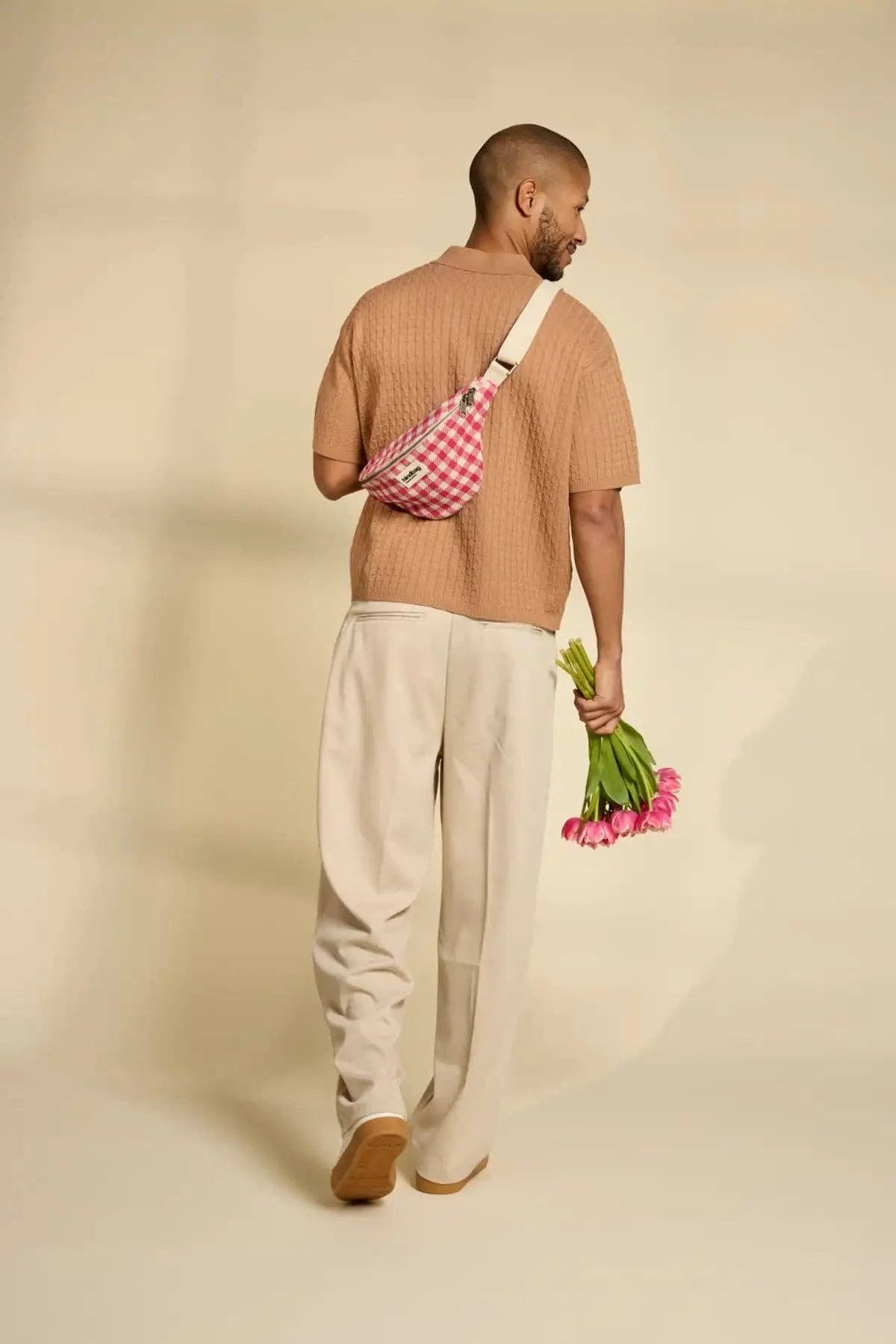 Sac banane Olivia Vichy rose - Image 2