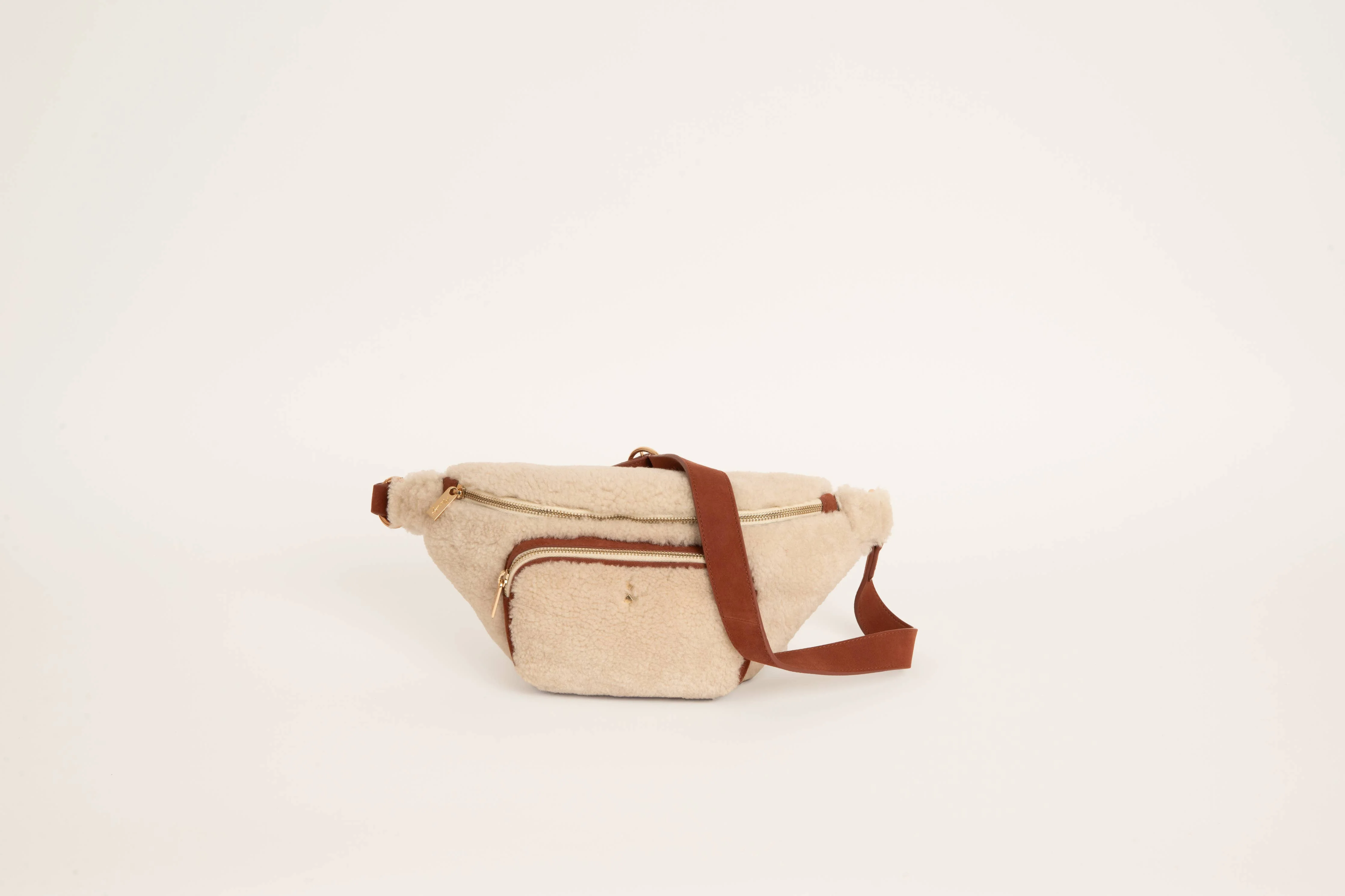 SAC BANANE SHERPA COGNAC NICOLETTA - Image 5
