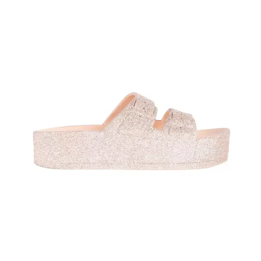Sandales compensées Femme CAIPIRINHA GLITTER - NUDE - Image 3