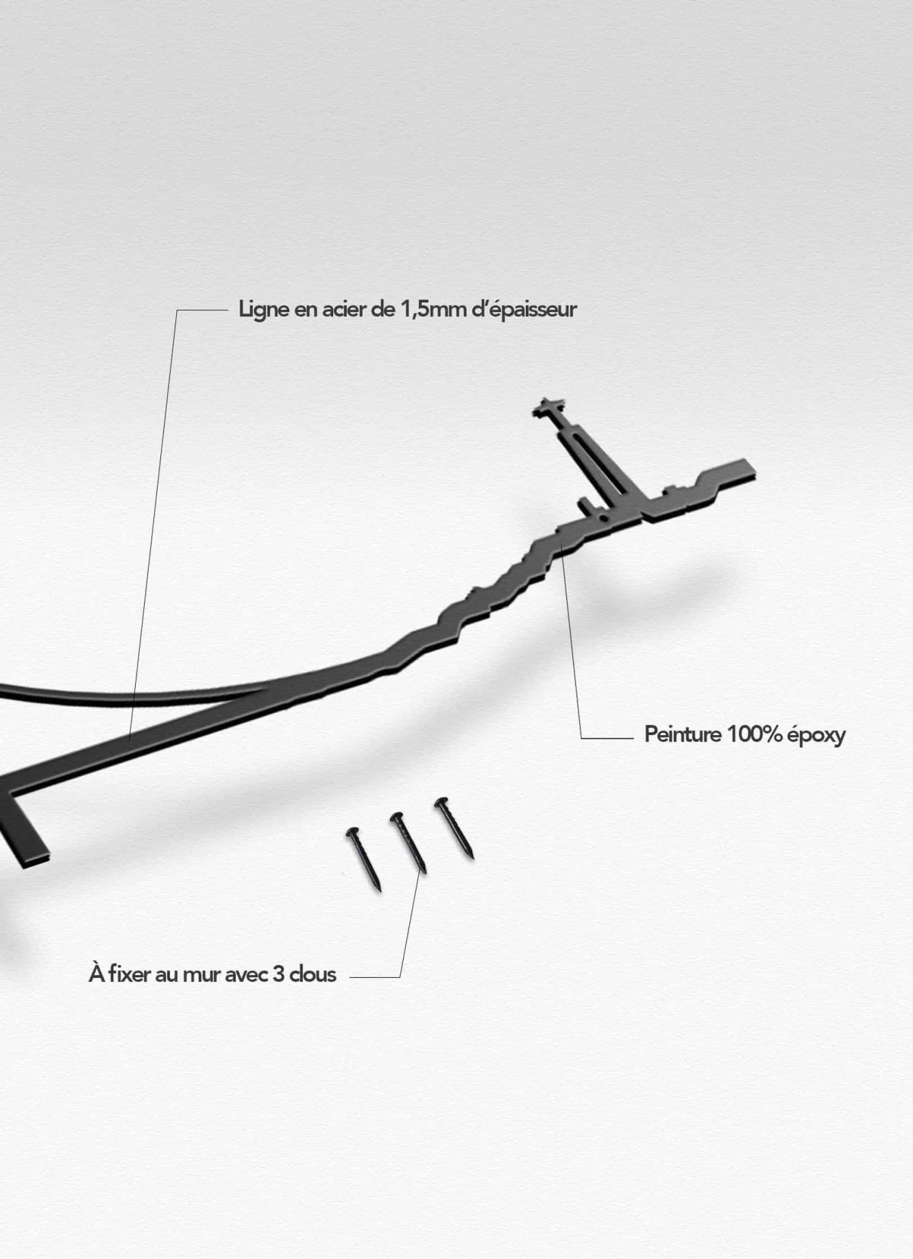 Skyline de Lisbonne - Black (50cm) - Image 3