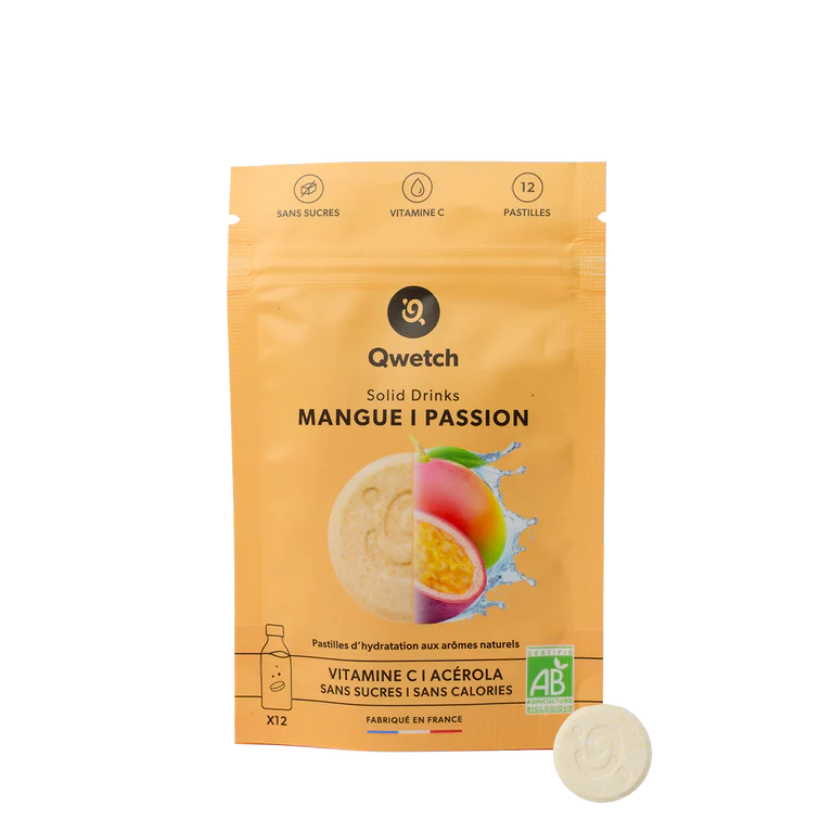 Solid drinks bio - mangue & passion - vitamine c  - 12 pastilles
