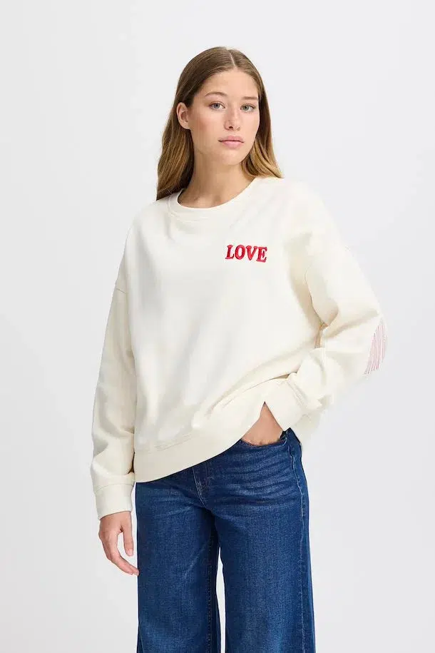 Sweatshirt IHMERELLA I ecru - Image 4