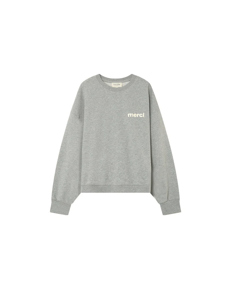SWEATSHIRT POSITIVE GRIS