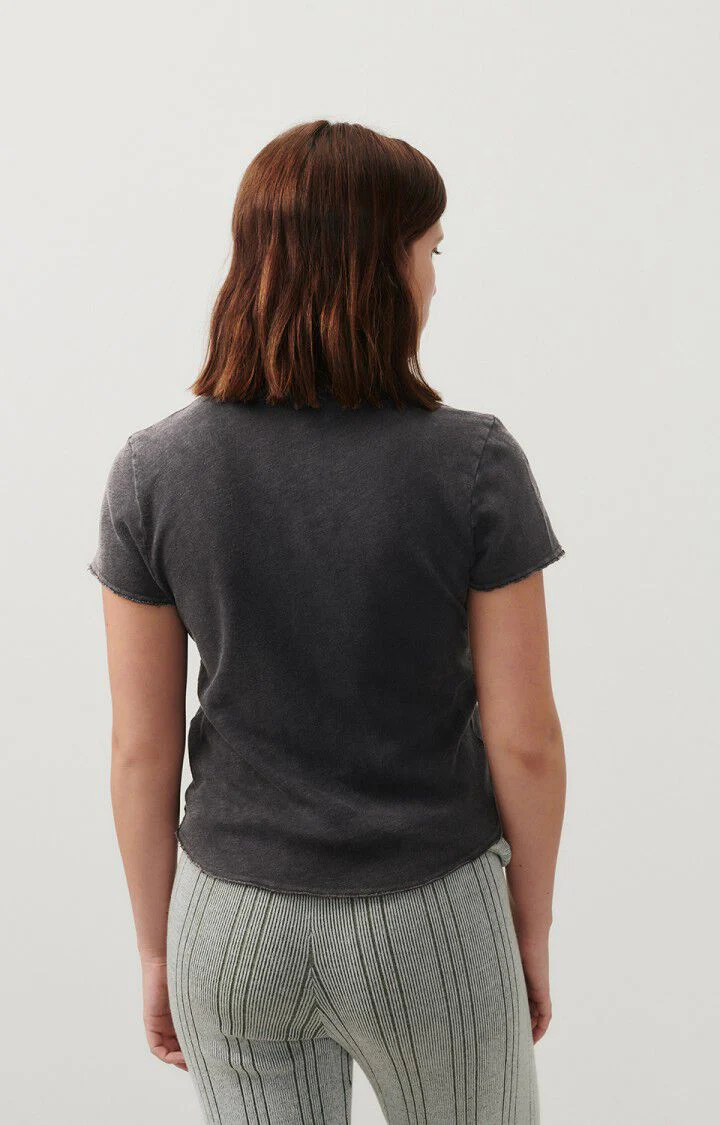 T-SHIRT FEMME SONOMA COL V I NOIR - Image 3