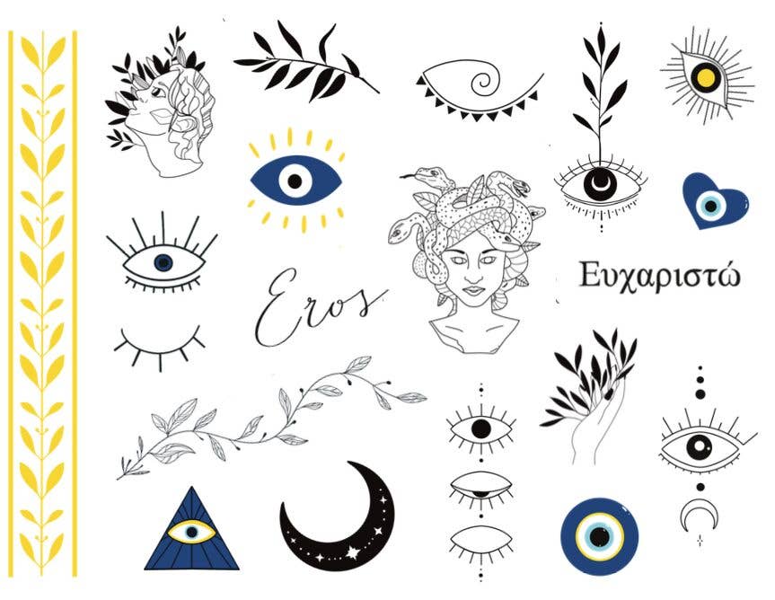 Tatouage éphémère Sioou : Mini Grèce