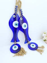 Décoration murale Lucky Evil Eye, perle bleue en forme de poisson - Image 2