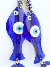 Décoration murale Lucky Evil Eye, perle bleue en forme de poisson - Image 3