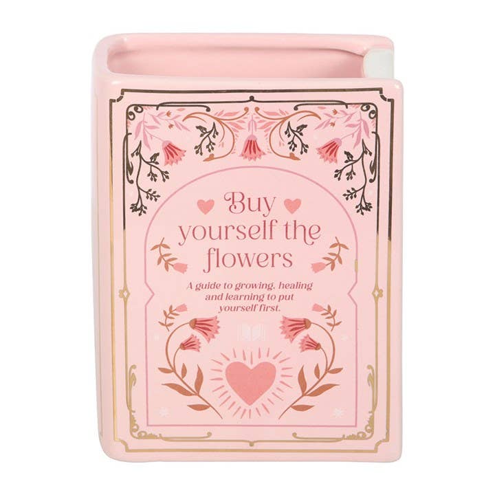 Vase en forme de livre rose - Image 4