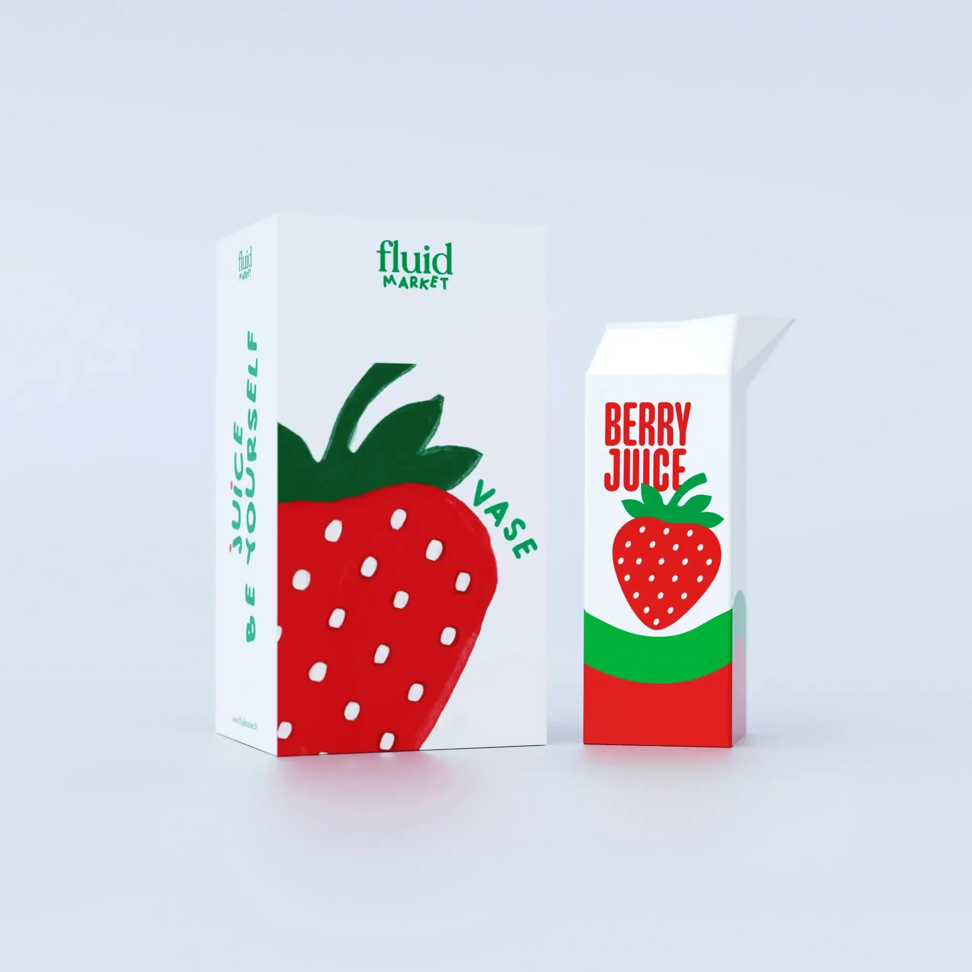 Vase Strawberry Juice - Image 2